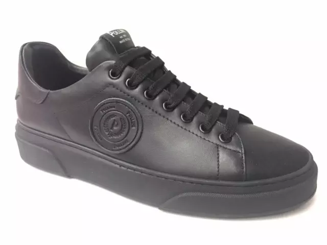 SCARPE SNEAKERS CASUAL Uomo Pollini 1511Ue110A Pelle Nero Originale Pe New EUR 99 85 PicClick IT