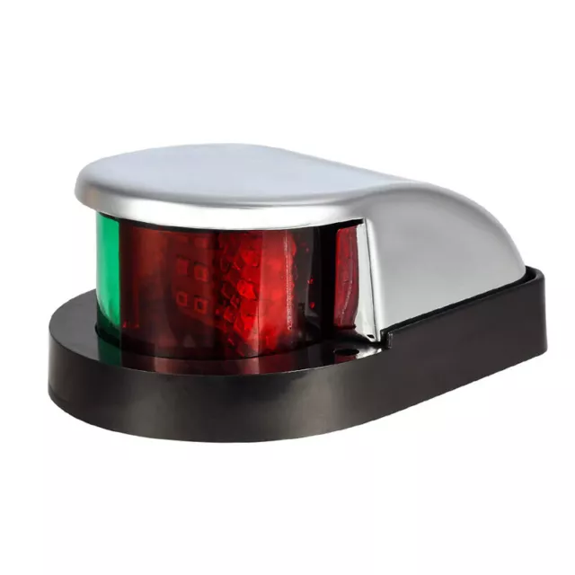 Feu navigation à LED 12V étanche pour bateau lampe proue bi-couleur rouge/vert