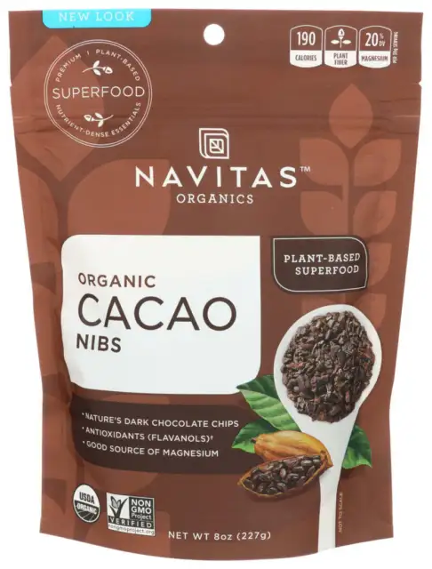 Navitas Organics  Naturals Cacao Nibs Organic Raw   8 Oz