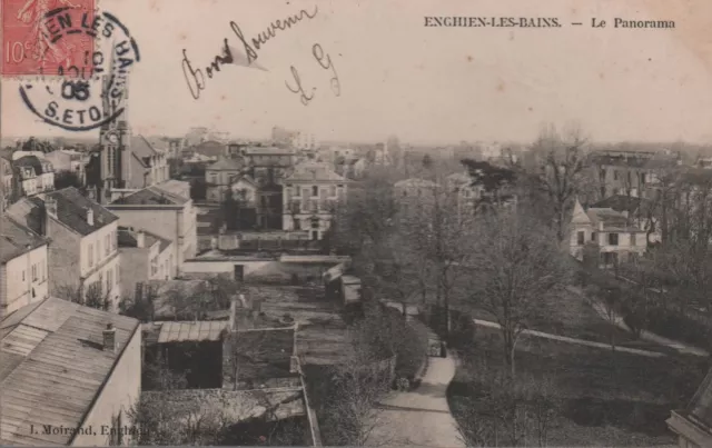 Cpa 95 Enghien Les Bains Le Panorama 1905