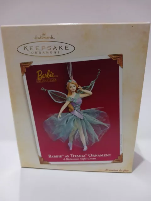 Hallmark 2004 Barbie as Titania Midsummer Night's Dream Keepsake Ornament Fairy