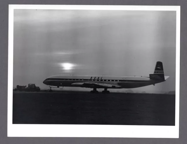 Boac De Havilland Comet 4 G-Apdd Large Original Vintage Manufacturers Photo