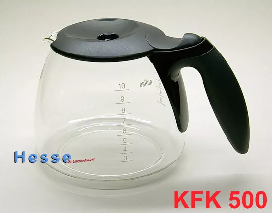Braun Ersatzkanne KFK500 Café House 10-Tassen, schwarz