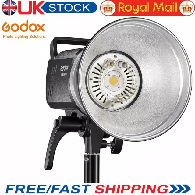 UK Godox MS300 300Ws 2.4G Wireless 5600±200k Compact Studio Flash Bowens Mount