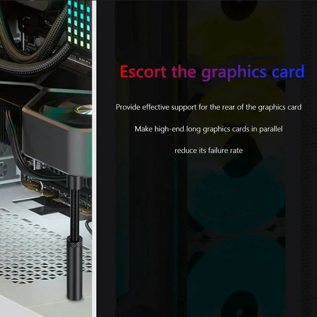 Gosknor Supporto GPU, Supporto GPU Anti Cedimento ad Altezza Regolabile Titolare per Scheda Video Anti Cedimento (Lungo