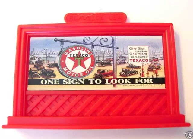 TEXACO BILLBOARD Advertising Magnet Service Station Gas Motor Oil Lefton '95 MIB