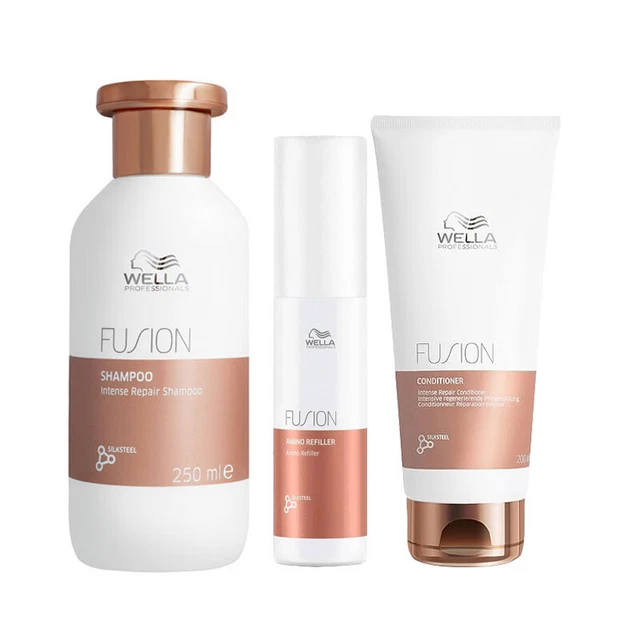 WELLA Kit Fusion Intensive Repair Sha 250ml + Amino Refiller 70ml + Zustand