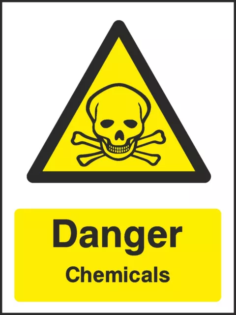 Chemical Signs Stickers Caution Warning Danger Hazard Alert [V6WCHE0044] Beware