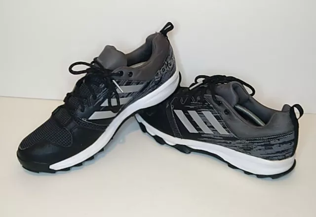 adidas galaxy trail running shoes Black/Grey trainers size uk 11 mens