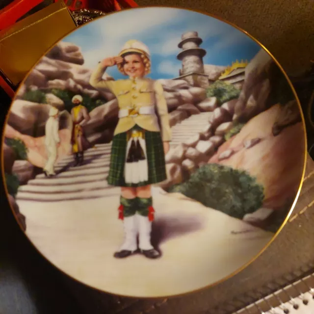 Vintage Shirley Temple "Wee Willie Winkie" Danbury Mint Decorative Plate