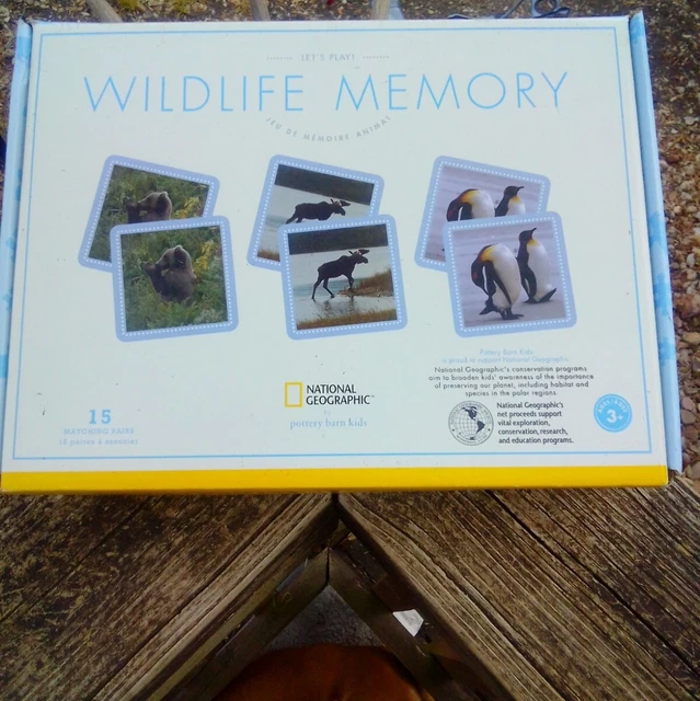NATIONAL GEOGRAPHIC WILDLIFE Memory Matching Game 7.00 PicClick
