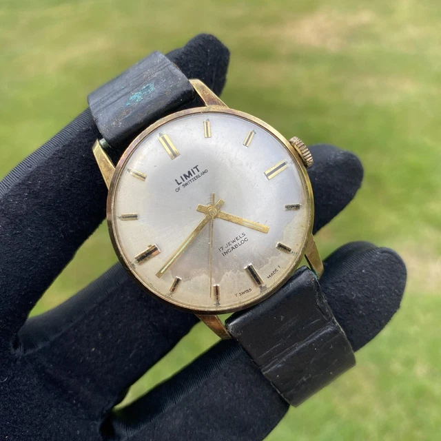 VINTAGE LIMIT INCABLOC Mechanical 17J Swiss Made Watch Nice