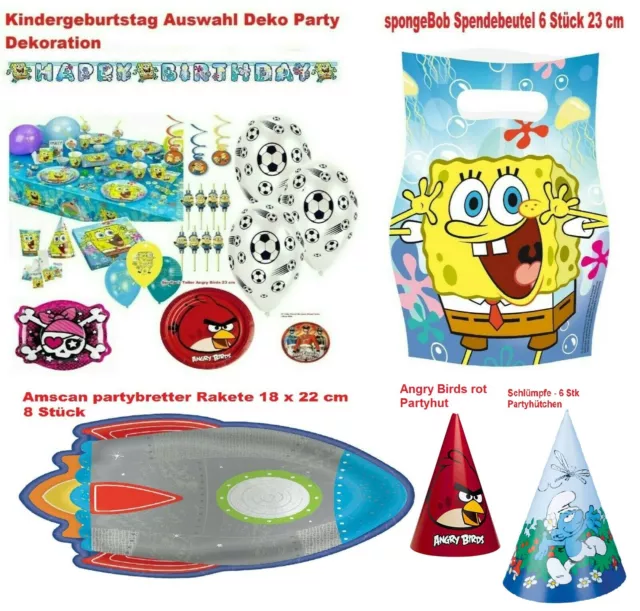 SpongeBob Schwammkopf Patrick Kindergeburtstag Auswahl Deko Party Dekoration