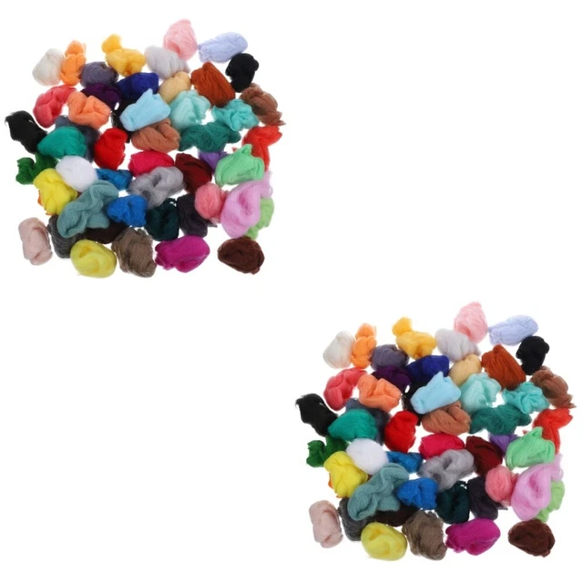 Farbige Wollstreifen Nadelfilz-Set Nadelfilzen Starter-Kit Chemiefaser Aus Wolle