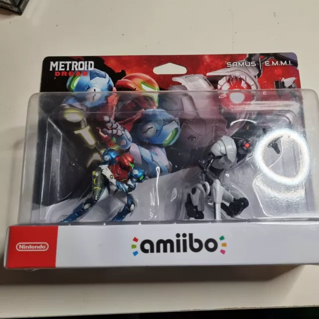 Brand New Metroid Dread Amiibo Samus & EMMI Twin pack. Nintendo Switch 2 Pack