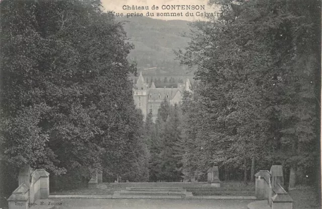 Château de CONTENSON - Vue prise du sommet du Calvaire
