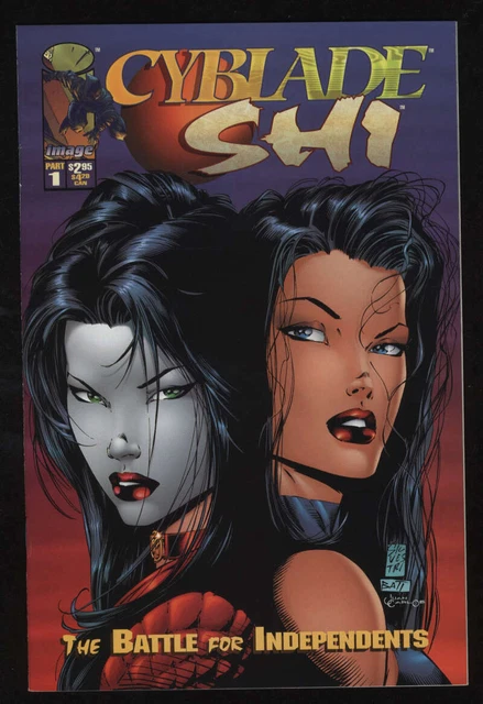 Cyblade Shi Battle For Independents #1 NM- 9.2 White Pgs Image 1st WitchBlade
