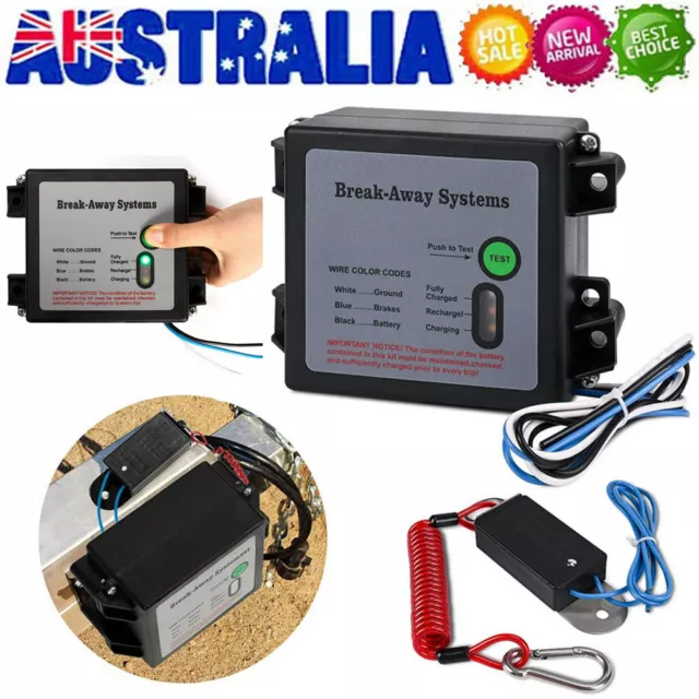 Electric Break away switch Breakaway for Trailer Caravan Boat Camper NO Battery