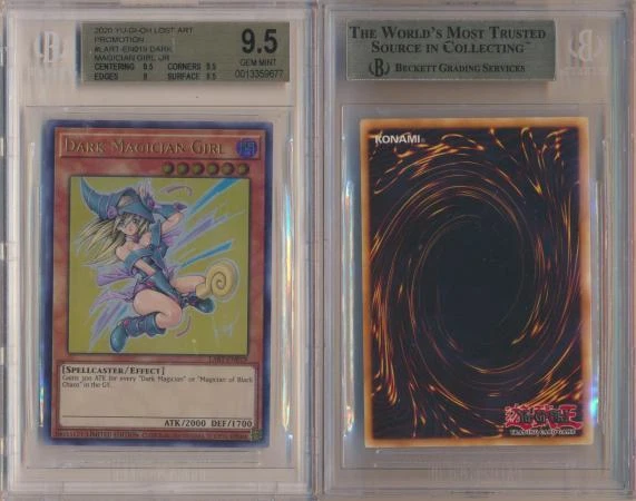 9Dark Magician Girl - LART-EN019 - BGS 9.5 GEM MINT - Ultra Rare Yugioh WK3