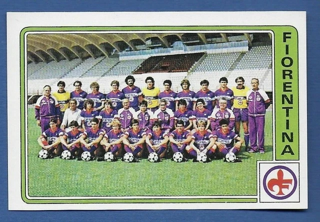 Figurine Panini 1983-84 N.60 Fiorentina - Logo Scudetto - Avec Veline Reconstituée - Excellent état