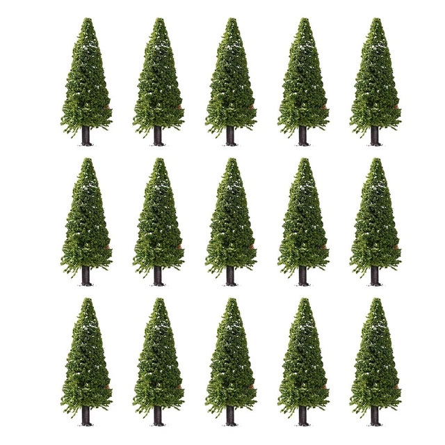 100 Pcs Arbre Modèle De Paysage Décor D'arbre Artificiel Faux Arbres