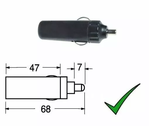 Spina Accendisigari Presa Adattatore 12V Accendi Sigari Auto Camper Barca