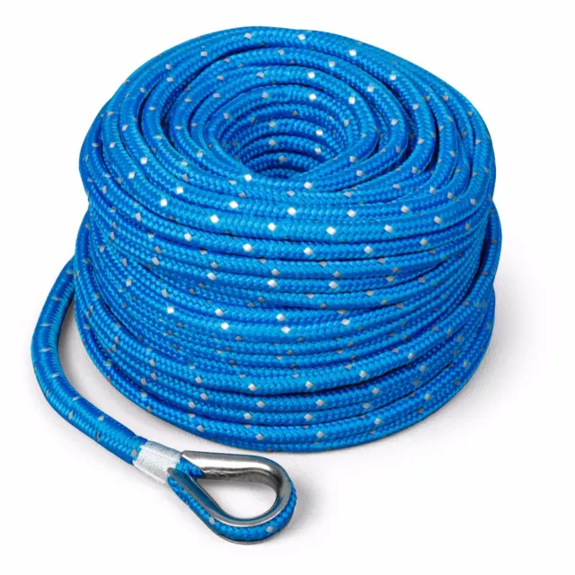 Camco Boat TRAC Premium Anchor Rope for all electric winches 100' x 3/16" Marine
