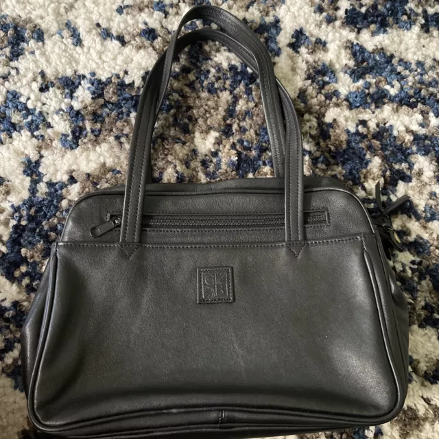 Gianni Bernini black handbag purse bag satchel women’s Gianni Bernini black handbag purse bag satchel women’s