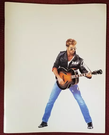 George Michael - Vintage 1988 Faith World Tour Concert Program Book - Vg++