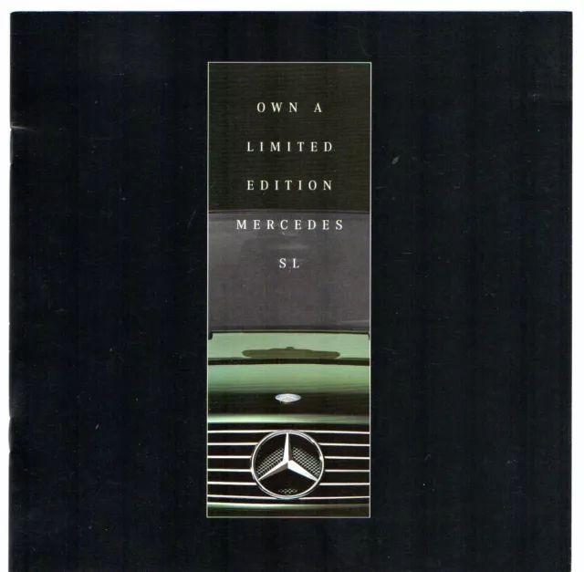 Mercedes-Benz SL Designo & Silver Arrow Limited Editions 2001 UK Market Brochure