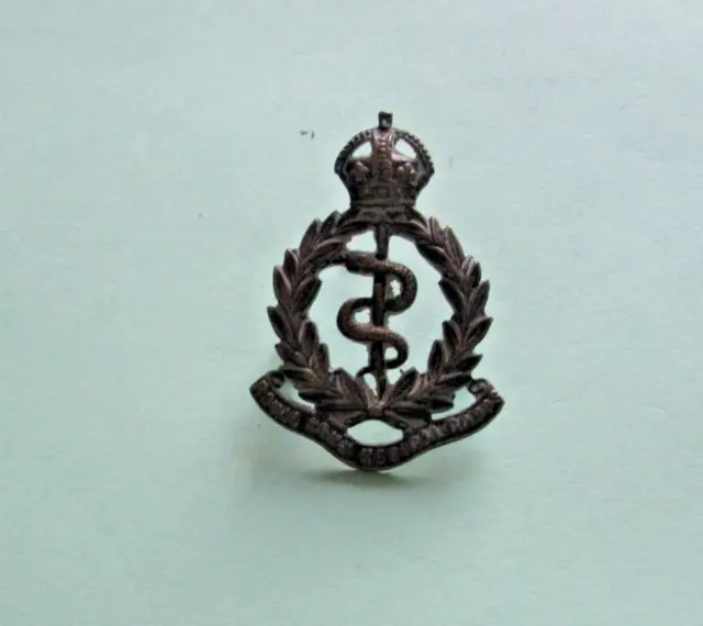 Original Genuine Vintage Royal Army Medical Corps Cap Badge