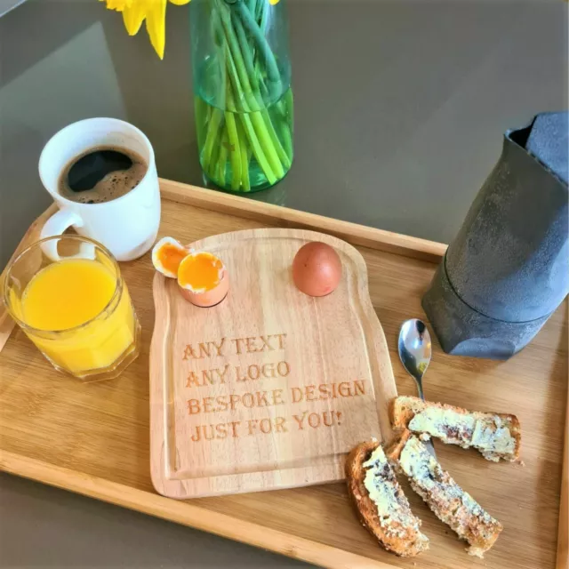 Engraved Personalised Happy Easter Egg Toast Board for Dippy Egg & Soldiers...