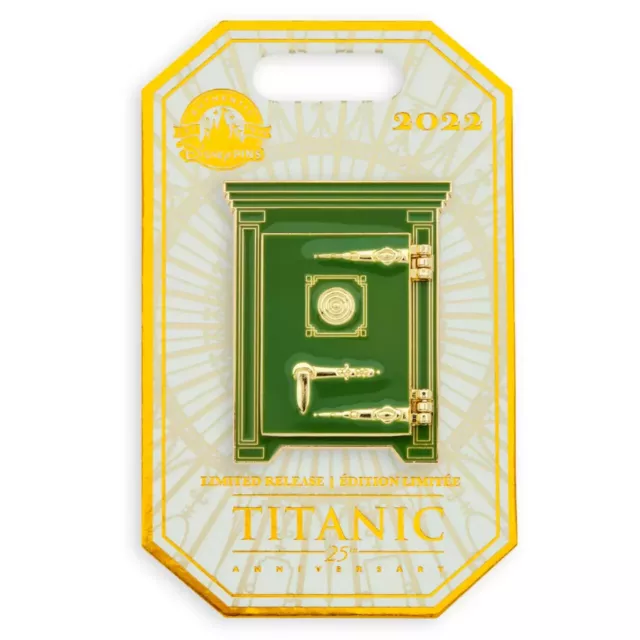 Disney Titanic 25th Anniversary Heart of the Ocean Locket Safe Hinged Pin Ltd