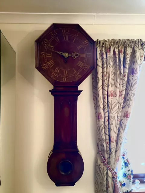 19th C Mahogany Cased Act Of Parliament Longcase Tavern Clock 14 Days Duration