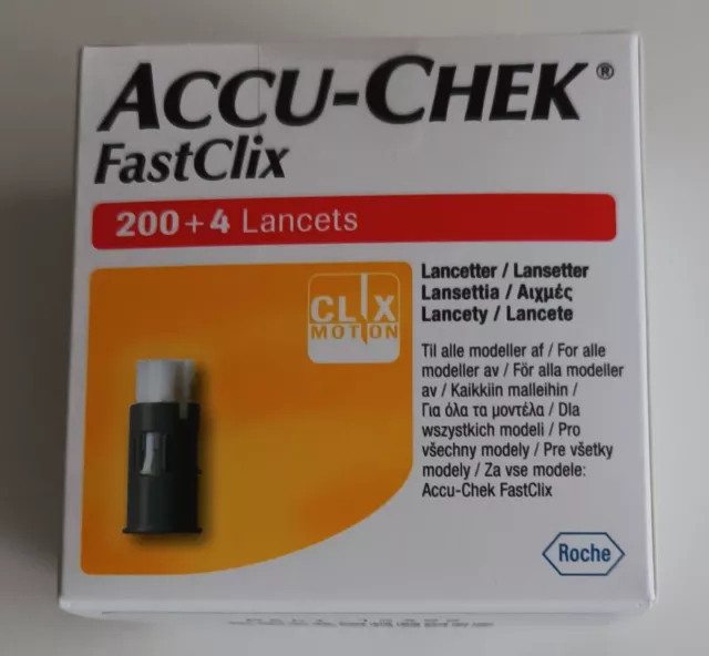 Accu-Chek FastClix 200 + 4 Lanzetten - Diabetes,  Blutzucker/ NEU/ OVP.