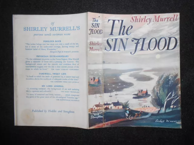 ORIGINAL Leslie Ward VINTAGE DUSTJACKET for The Sin Flood by Shirley Murrell