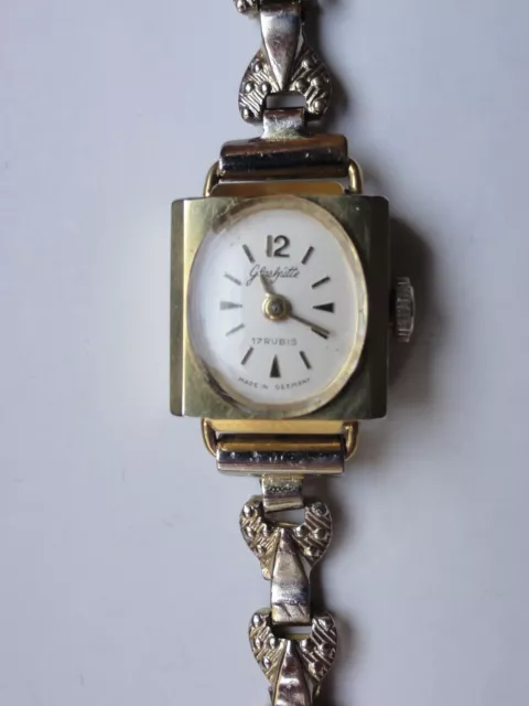 Glashütte antike  Damen Armbanduhr Handaufzug
