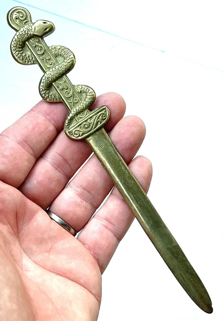 ANCIEN COUPE LETTRE Urgo Caducée D’esculape Médecin Pharmacien Cutter ...