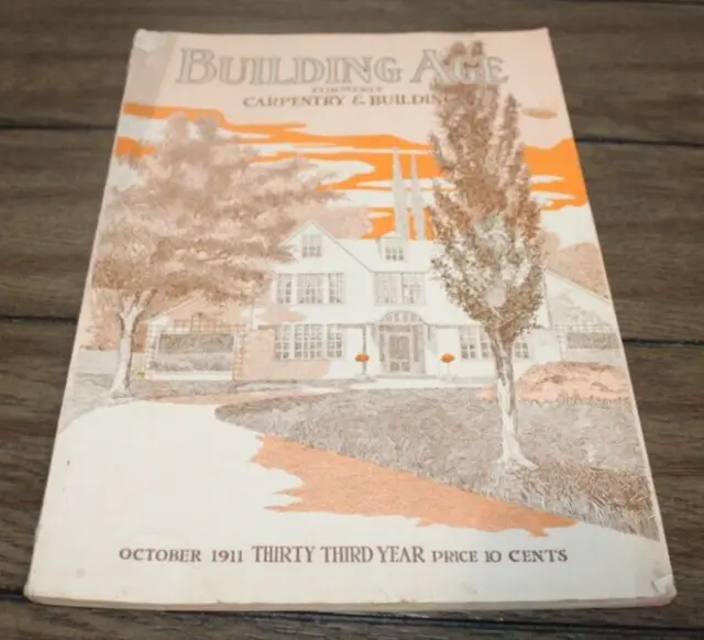 Antique October, 1911 BUILDING AGE MAGAZINE Architecture ADS++ Tools