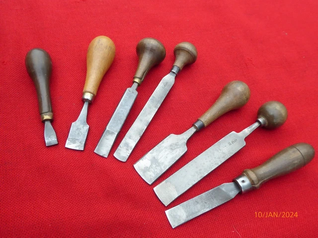 Burin De Menuisier Japonais Oire Nomi – 2 Jeux, Lame En Acier Carbone, Manche Bois