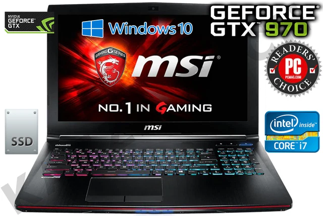 MSI GE62 6QF Apache Pro FHD Intel Core i7-6700HQ 16GB 1TB+