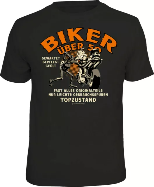 T-Shirt 50.Geburtstag Uomo - Biker Circa 50 - Uomini T-Shirt Detto Regalo