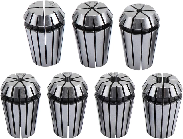 7PCS ER20 Spring Collet Set for CNC Workholding Engraving Machine and Milling La