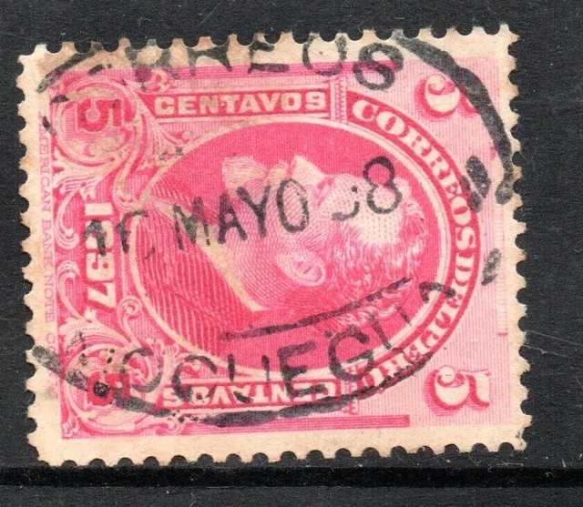Peru, Sello De Serie 1897, Matasellos De Moquegua