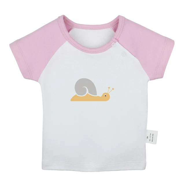 Little Baby Cute Tshirts Newborn Baby T-shirts Infant Animal Snails Graphic Tees