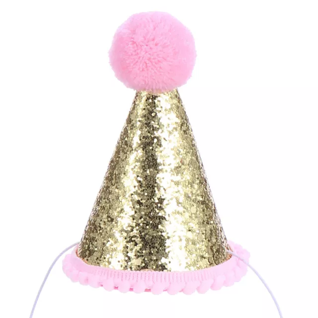 Brillante sombrero de cumpleaños decoraciones de papel gorro de cumpleaños infantil sombrero de fiesta