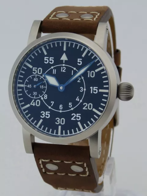 Montre Flieger Type B PURE MECANIQUE Type Unitas 6497 B-Uhr pilot SAPHIR SANDY