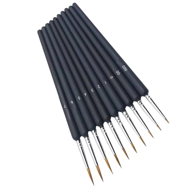 10pcs Kinder Malerei Kits Detaillierung Pinsel Set Feine Spitze Zeichnung Stifte 3