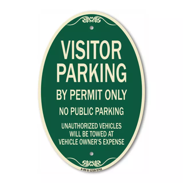 Designer Series Oval - Visitor Parking By Permit Only No Public Parking