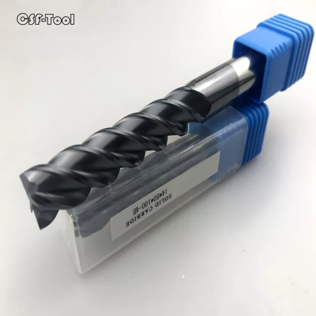 Solid Carbide 4 Flute Extra Long Series TiAlN Coated 3mm-20mm End Mill